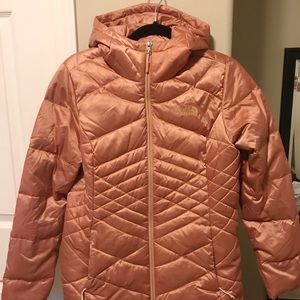 Rose Gold North Face Parka